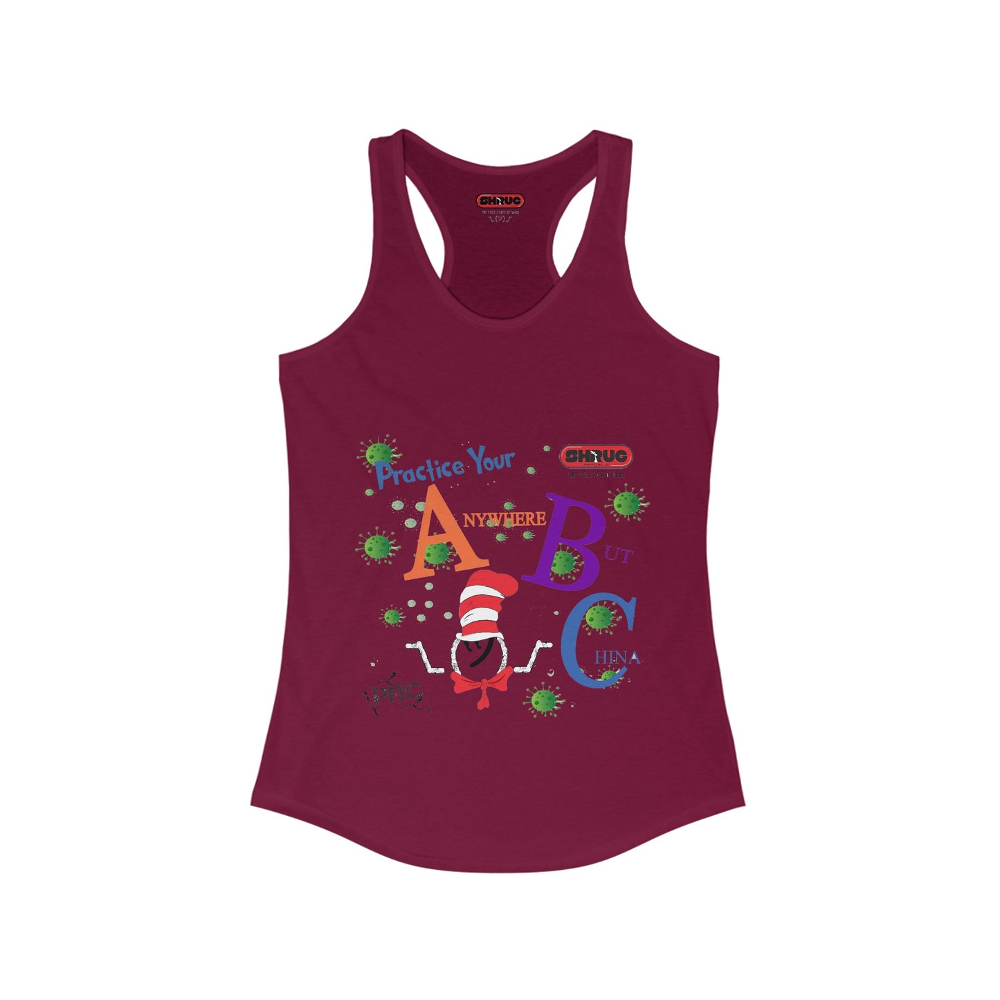 Practice Your ABC Racerback Tank